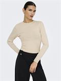 JDYKATE L/S PULLOVER KNT sandshell