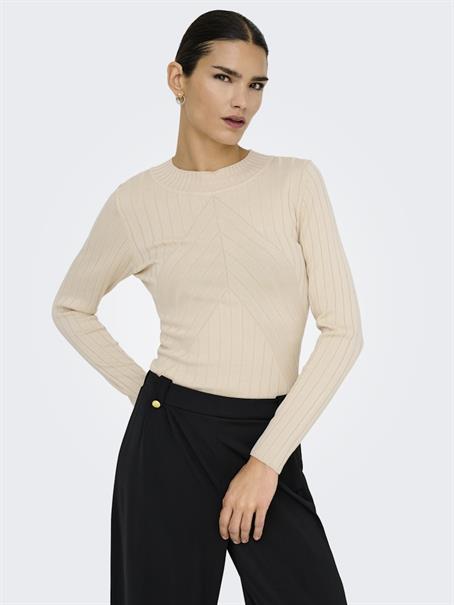 JDYKATE L/S PULLOVER KNT sandshell