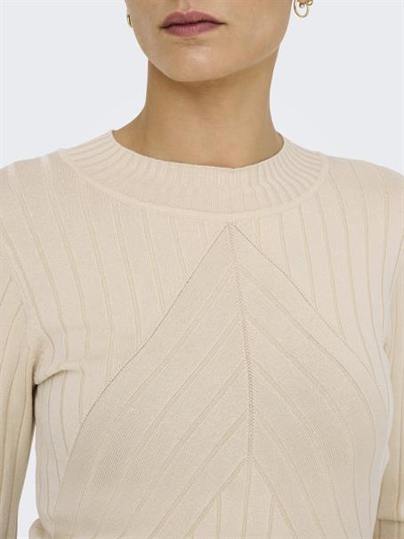 JDYKATE L/S PULLOVER KNT sandshell