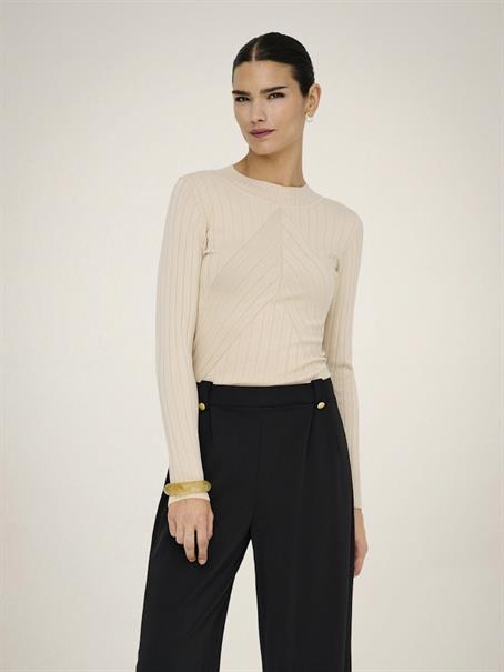 JDYKATE L/S PULLOVER KNT sandshell