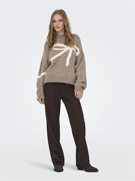 JDYKILIAN L/S HN JACQUARD PULLOVER KNT fossil