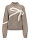 JDYKILIAN L/S HN JACQUARD PULLOVER KNT fossil