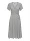 JDYKIRKBY S/S WRAP DRESS JRS tapioca