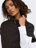JDYLEA S/L HN 2WAY ZIP VEST KNT NOOS chocolate torte