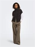 JDYLEA S/L HN 2WAY ZIP VEST KNT NOOS chocolate torte