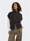 JDYLEA S/L HN 2WAY ZIP VEST KNT NOOS chocolate torte