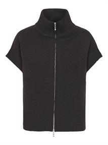JDYLEA S/L HN 2WAY ZIP VEST KNT NOOS chocolate torte