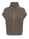 JDYLEA S/L HN 2WAY ZIP VEST KNT NOOS falcon