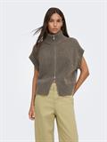 JDYLEA S/L HN 2WAY ZIP VEST KNT NOOS falcon