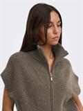 JDYLEA S/L HN 2WAY ZIP VEST KNT NOOS falcon