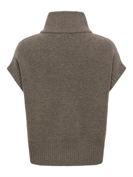 JDYLEA S/L HN 2WAY ZIP VEST KNT NOOS falcon