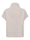JDYLEA S/L HN 2WAY ZIP VEST KNT NOOS natural melange