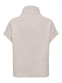 JDYLEA S/L HN 2WAY ZIP VEST KNT NOOS natural melange