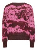 JDYLESLIE L/S O-NECK JACQ. PULLOVER KNT decadent chocolate