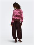 JDYLESLIE L/S O-NECK JACQ. PULLOVER KNT decadent chocolate
