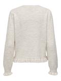 JDYLETTY L/S ON FRILL CARDIGAN KNT NOOS birch