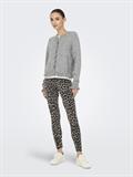 JDYLETTY L/S ON FRILL CARDIGAN KNT NOOS light grey melange