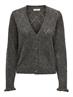 JDYLETTY L/S V-NECK STRUC CARDI KNT NOOS dark grey melange