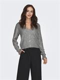 JDYLETTY L/S V-NECK STRUC CARDI KNT NOOS light grey melange