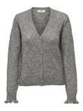 JDYLETTY L/S V-NECK STRUC CARDI KNT NOOS light grey melange