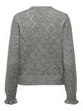 JDYLETTY L/S V-NECK STRUC CARDI KNT NOOS light grey melange