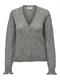 JDYLETTY L/S V-NECK STRUC CARDI KNT NOOS light grey melange