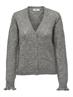 JDYLETTY L/S V-NECK STRUC CARDI KNT NOOS light grey melange