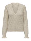 JDYLETTY L/S V-NECK STRUC CARDI KNT NOOS whitecap gray