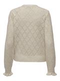 JDYLETTY L/S V-NECK STRUC CARDI KNT NOOS whitecap gray