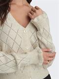 JDYLETTY L/S V-NECK STRUC CARDI KNT NOOS whitecap gray