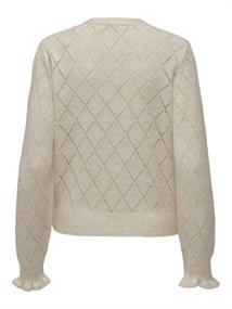 JDYLETTY L/S V-NECK STRUC CARDI KNT NOOS whitecap gray