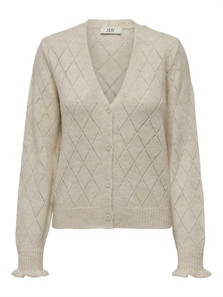 JDYLETTY L/S V-NECK STRUC CARDI KNT NOOS whitecap gray