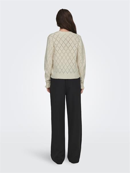 JDYLETTY L/S V-NECK STRUC CARDI KNT NOOS whitecap gray