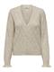 JDYLETTY L/S V-NECK STRUC CARDI KNT NOOS whitecap gray