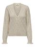 JDYLETTY L/S V-NECK STRUC CARDI KNT NOOS whitecap gray