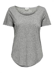 JDYLINETTE S/S TOP JRS RPT6 light grey melange