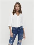 JDYLION LIFE CAPOTE 3/4 SHIRT WVN NOOS cloud dancer