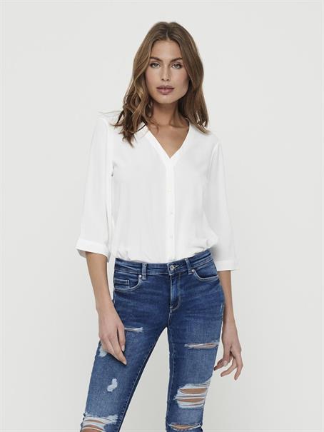 JDYLION LIFE CAPOTE 3/4 SHIRT WVN NOOS cloud dancer