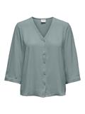 JDYLION LIFE CAPOTE 3/4 SHIRT WVN NOOS silver blue
