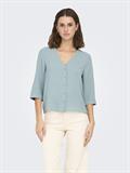 JDYLION LIFE CAPOTE 3/4 SHIRT WVN NOOS silver blue