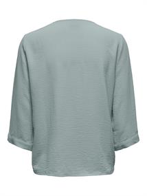 JDYLION LIFE CAPOTE 3/4 SHIRT WVN NOOS silver blue