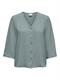 JDYLION LIFE CAPOTE 3/4 SHIRT WVN NOOS silver blue