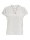 JDYLION S/S TOP WVN NOOS cloud dancer