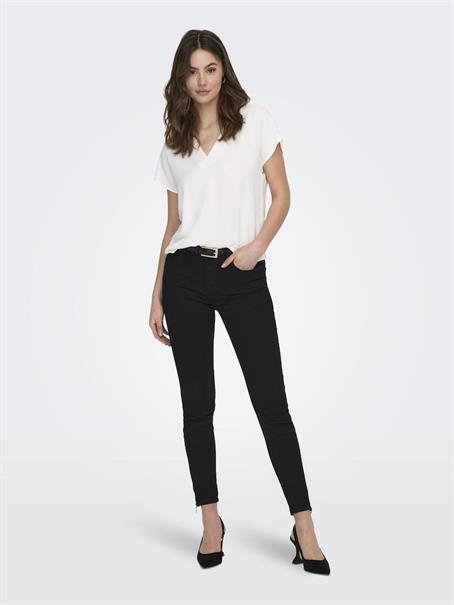 JDYLION S/S TOP WVN NOOS cloud dancer