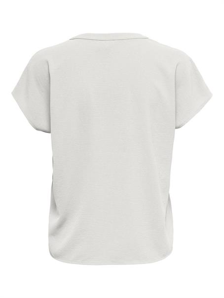 JDYLION S/S TOP WVN NOOS cloud dancer