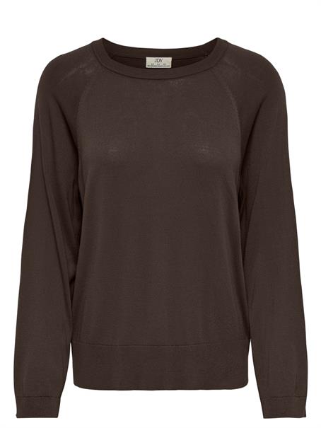 JDYLIV LIFE L/S ON RAGLAN PULLOVER KNT coffee bean