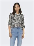 JDYLORRAINE ANIMAL L/S PULLOVER KNT NOOS cement1