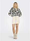 JDYLORRAINE ANIMAL L/S PULLOVER KNT NOOS cement2