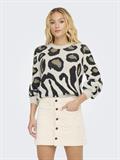 JDYLORRAINE ANIMAL L/S PULLOVER KNT NOOS cement2