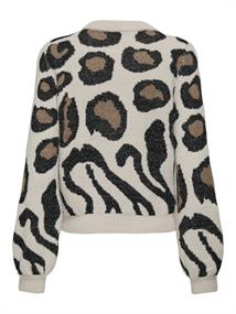 JDYLORRAINE ANIMAL L/S PULLOVER KNT NOOS cement2